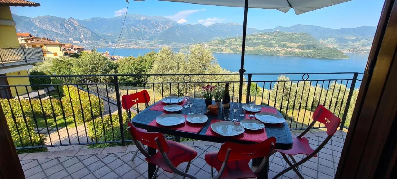 Residenza Coccinelle Vista Lago D'Iseo Tavernola Bergamasca Exterior foto